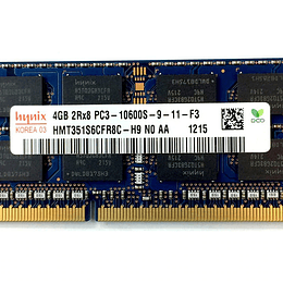 Memoria 1X 4Gb Ddr3-1333 Sodimm P HMT351S6CFR8C