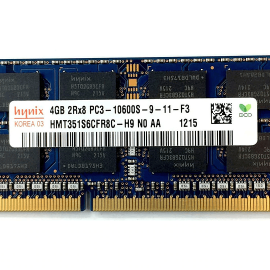 Memoria 1X 4Gb Ddr3-1333 Sodimm P HMT351S6CFR8C