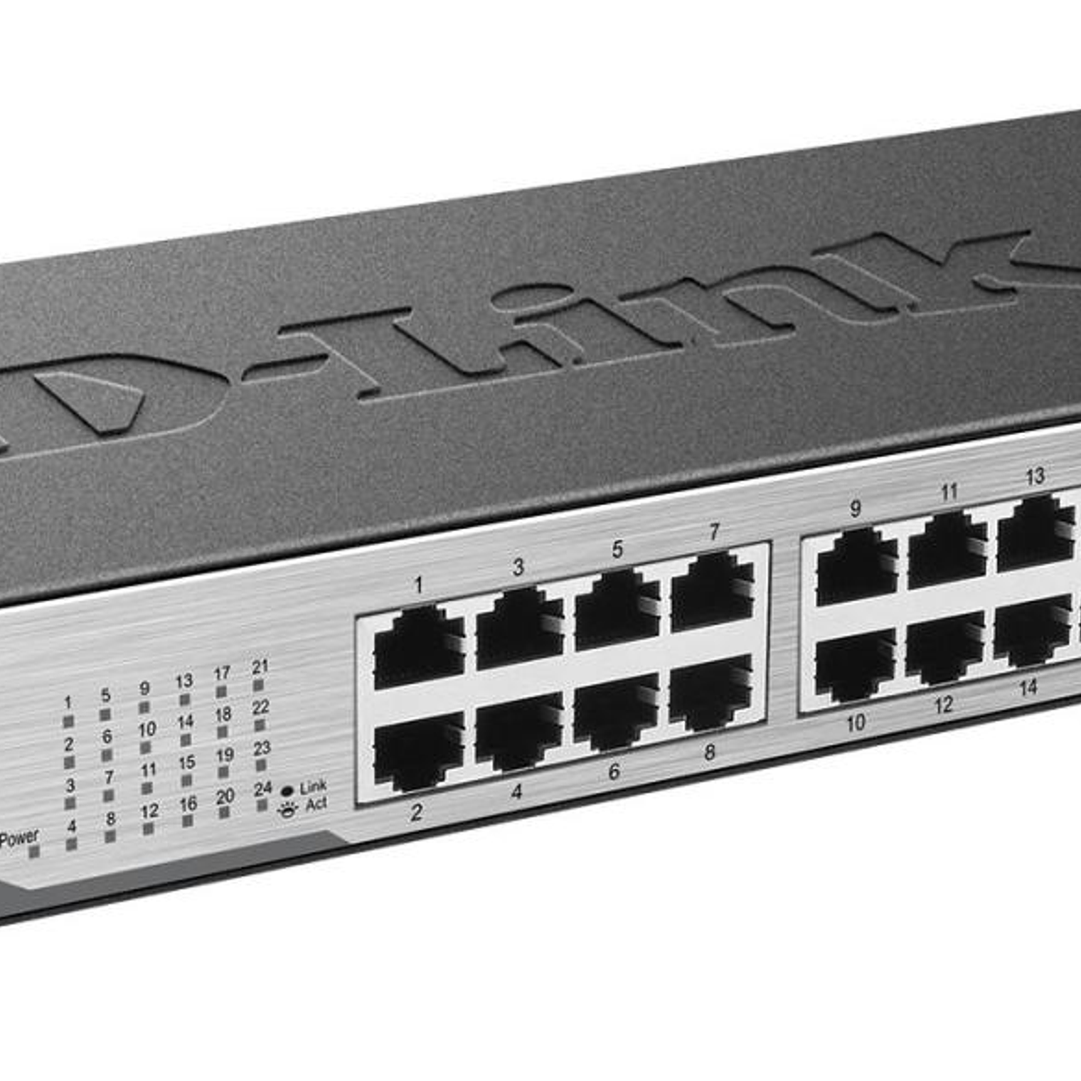 Switch 24-ports 10/100Mbps Unmanaged rack kit in DES-1024D 1