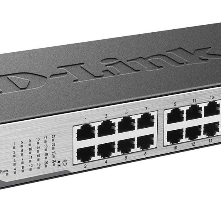Switch 24-ports 10/100Mbps Unmanaged rack kit in DES-1024D 1