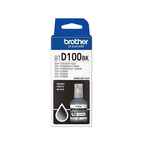 Tinta Brother Btd100Bk Negro BTD100BK