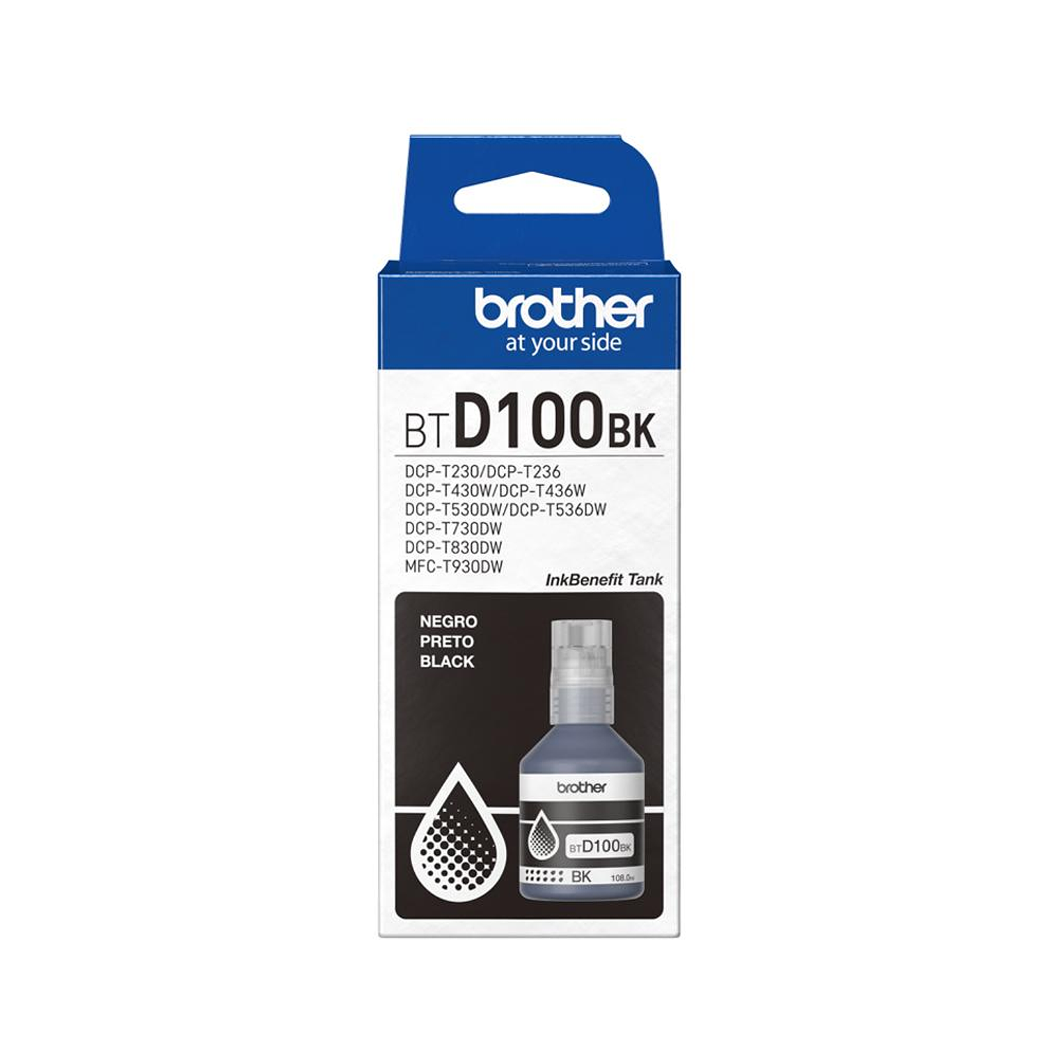 Tinta Brother Btd100Bk Negro BTD100BK 1