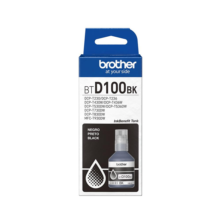 Tinta Brother Btd100Bk Negro BTD100BK 1