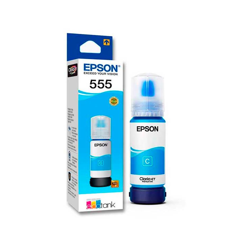 Tinta Botella De Epson 70Ml Cian T555220-AL 1