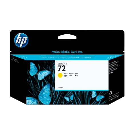 Tinta Hp 72 130-Ml Yellow + Vivera Cartridge Plott C9373A