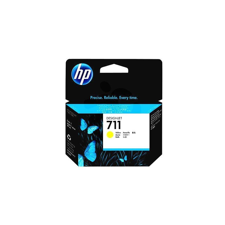 Tinta Hp 711 Yellow Ink Cartridge (29 Ml) CZ132A 1