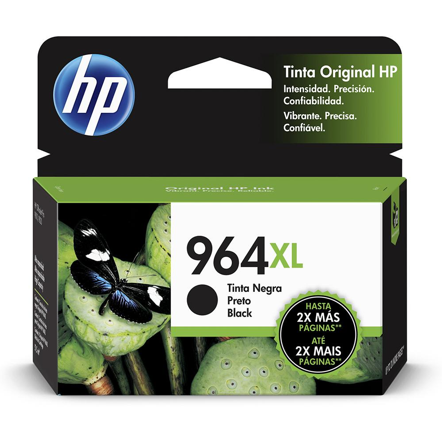 Tinta Cartucho De De Alta Hp 964Xl Negro 3JA57AL 1