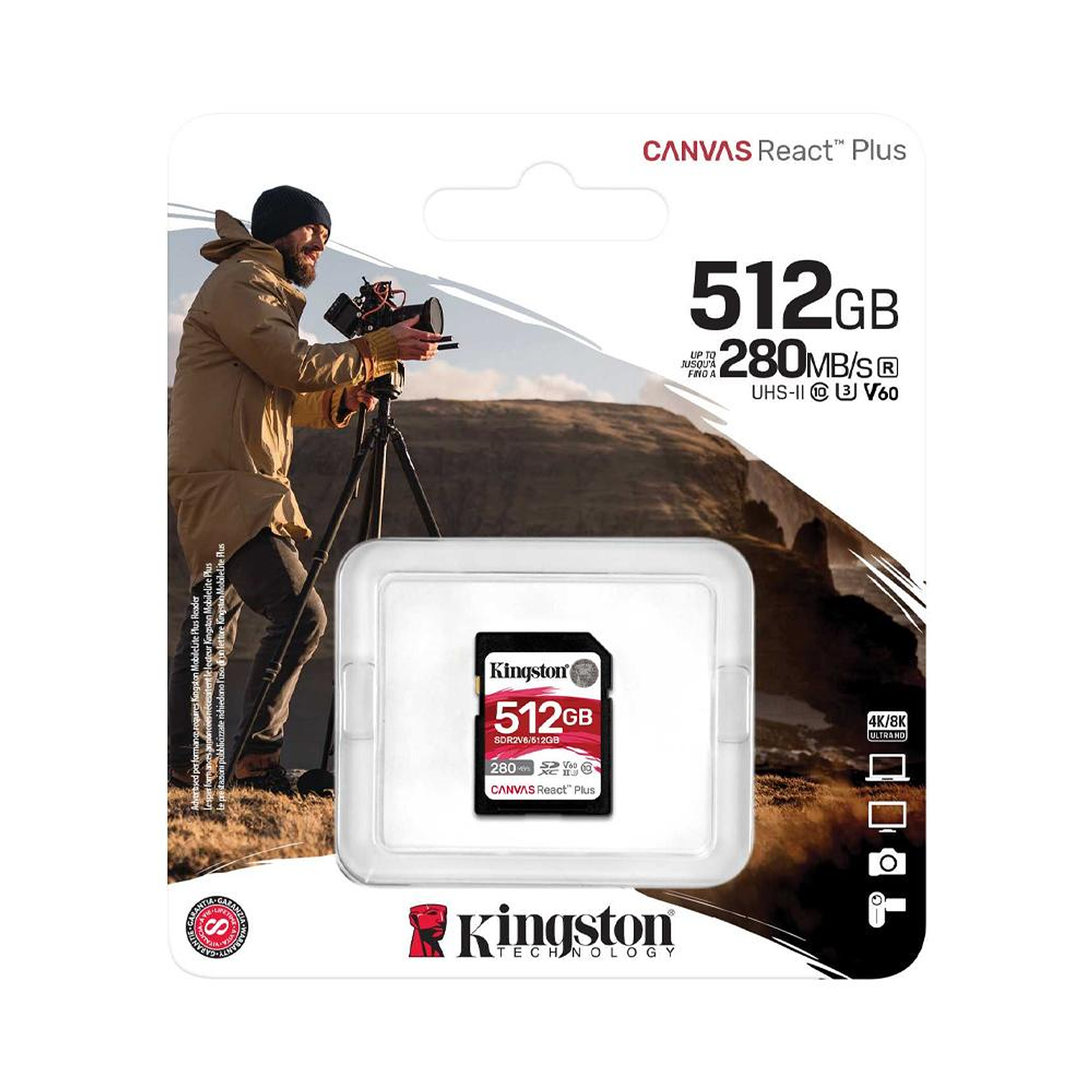 Memoria 512Gb Canvas React Plus Sdxc Uhs-Ii 280R/1 SDR2V6/512GB 1