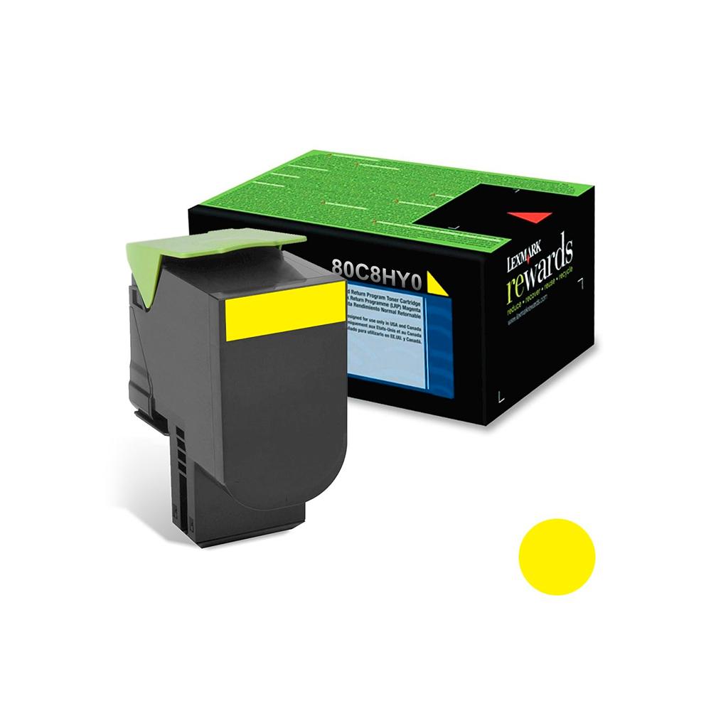 Toner 80C8Hy0 Yellow High Yield Cx410 80C8HY0 1