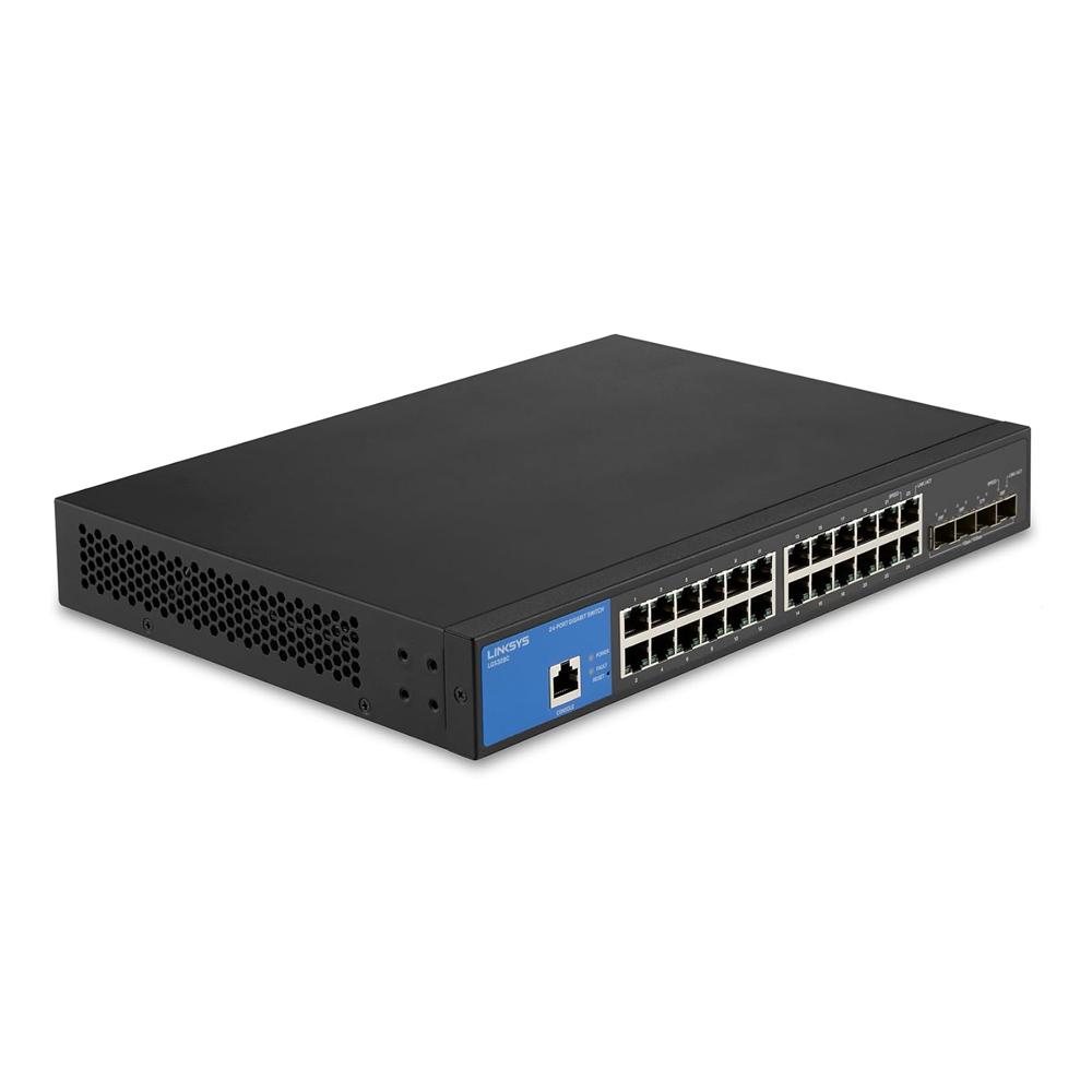 Switch 24-Port Managed Gigabit Switch W/ 4 10G Sf LGS328C 1