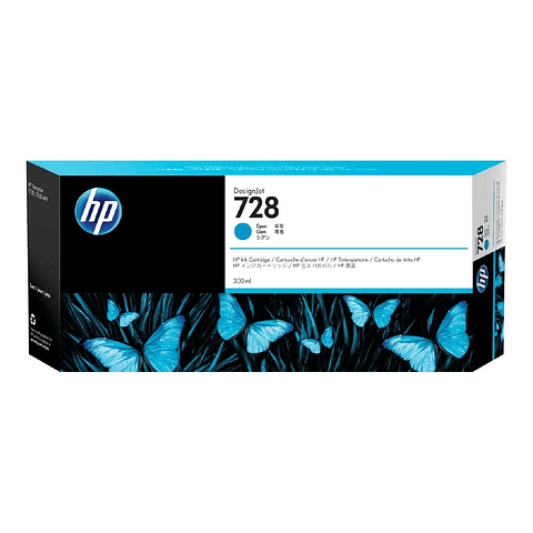 Tinta 300-Ml Cyan Designjet Ink Cartridge T730 T8 F9K17A