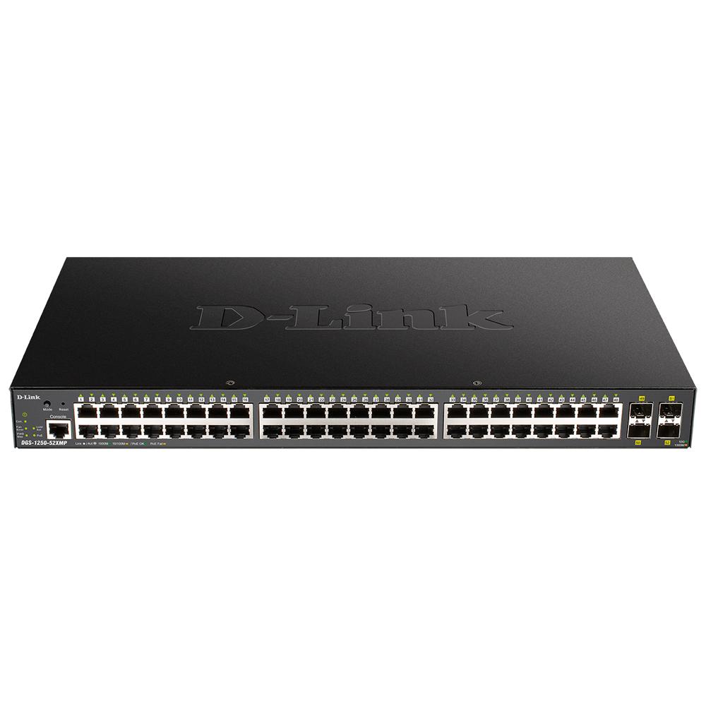 Switch 48 Ports 10/100/1000 Mbps + 4 Ports 1 DGS-1250-52X 1