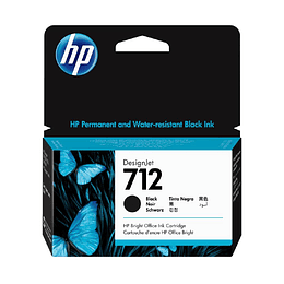 Tinta Hp 712 38-Ml Black Ink Cartridge 3ED70A