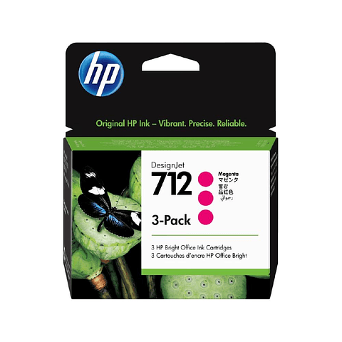 Tinta Hp 712 3-Pack 29-Ml Mag Ink Cartridge 3ED78A
