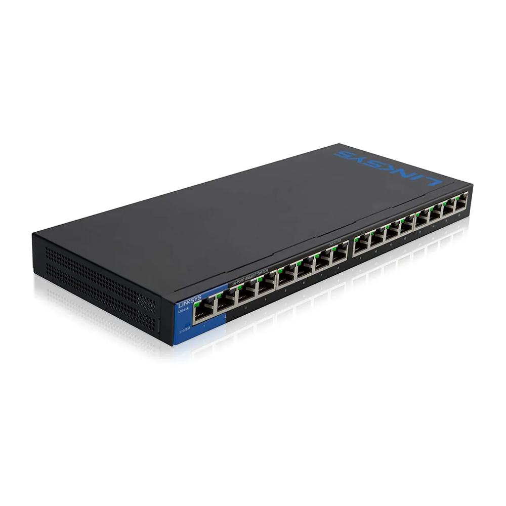 Switch Lgs116P Linksys 16-Port Gigabit Poe Switch LGS116P 1