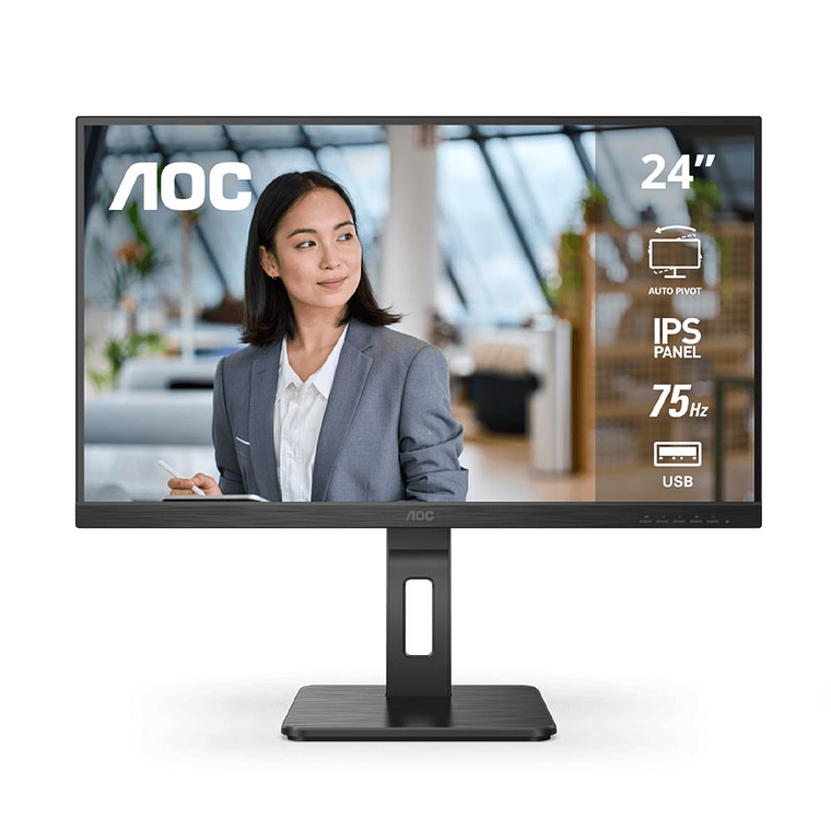 Monitor Pivot Aoc 24 Ips Fhd 75Hz (24P2U) 24P2U 1