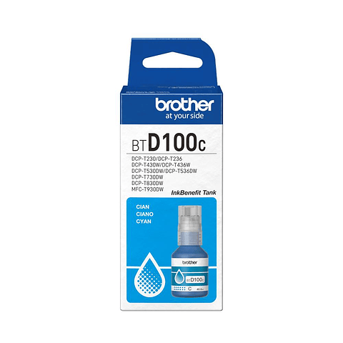 Tinta Brother Btd100C Cyan BTD100C