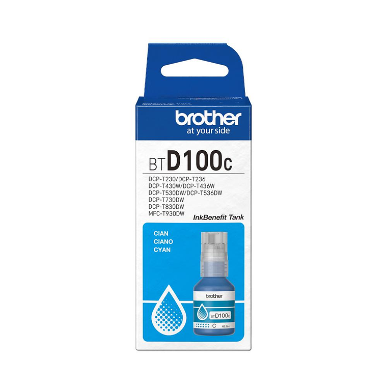 Tinta Brother Btd100C Cyan BTD100C 1