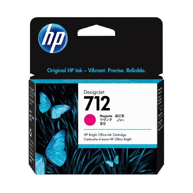 Tinta Hp 712 29-Ml Magenta Ink Cartridge 3ED68A 1