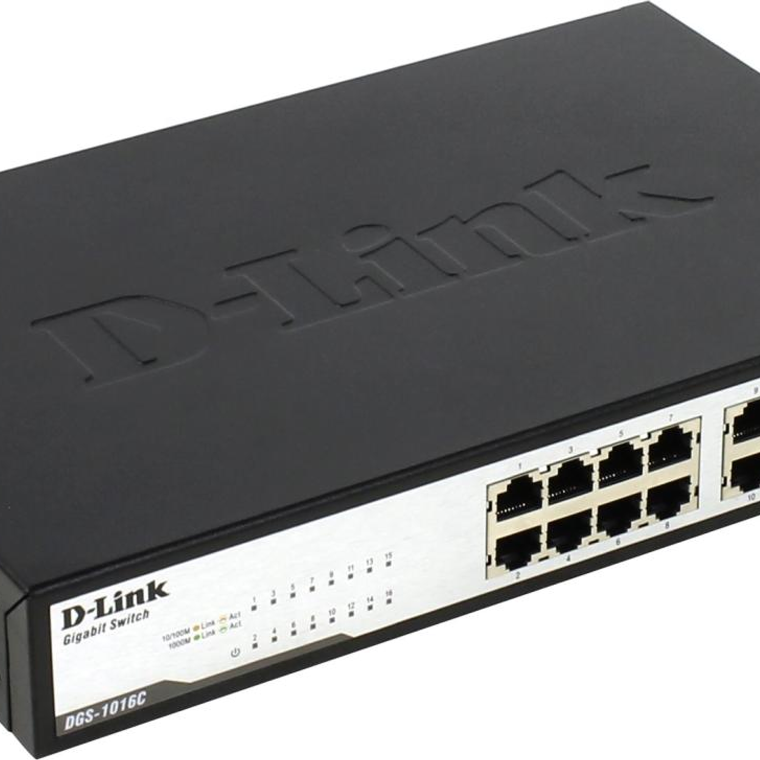 Switch 16-Port 10/1001000Mbps Unmanaged DGS-1016C 1