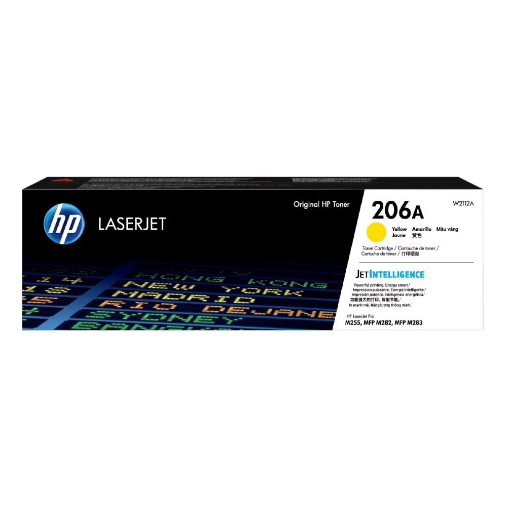 Toner Hp 206A Cartucho De Toner Amarillo W2112A 1