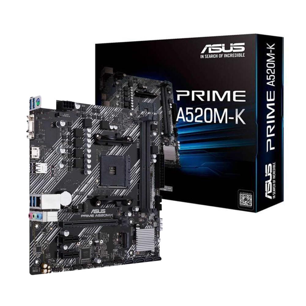 Tarjeta Madre Asus/ Micro Atx Amd A520 (Ryzen Am4) PRIME A520M-K 1