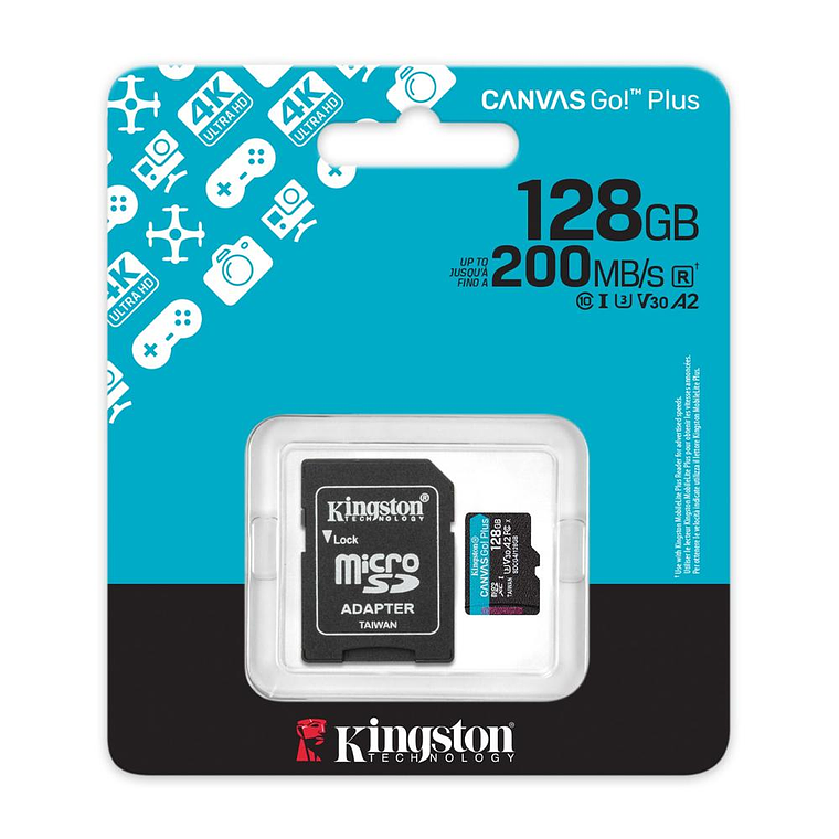 Tarjeta 128Gb Microsdxc Canvas Goplus Gen4 200Mb/S SDCG4/128GB 1