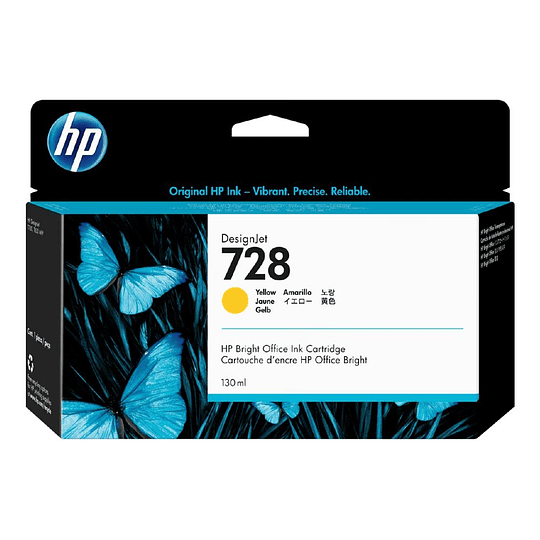 Tinta 130-Ml Yellow Designjet Ink Cartridge