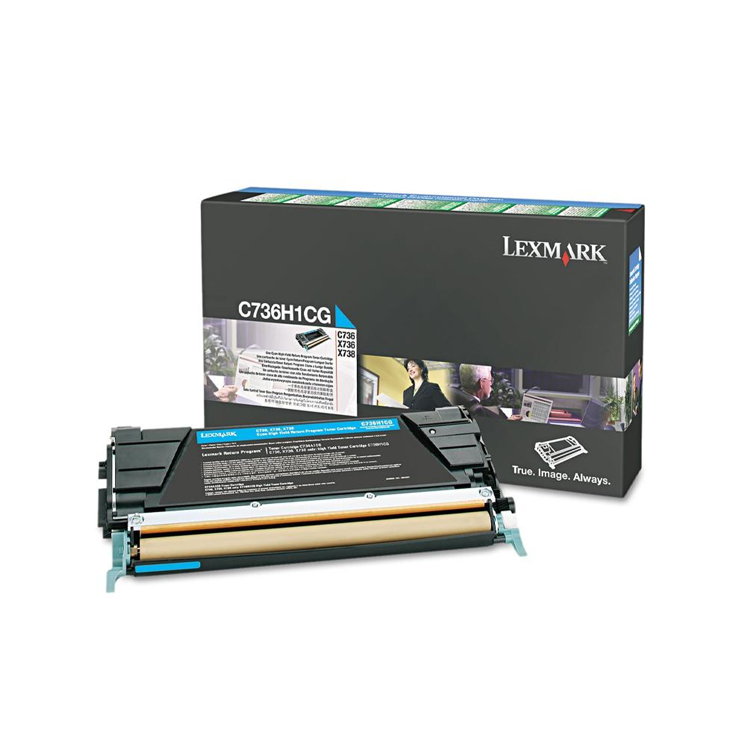 Toner Cyan High Cartridge 10K C736H1CG 1