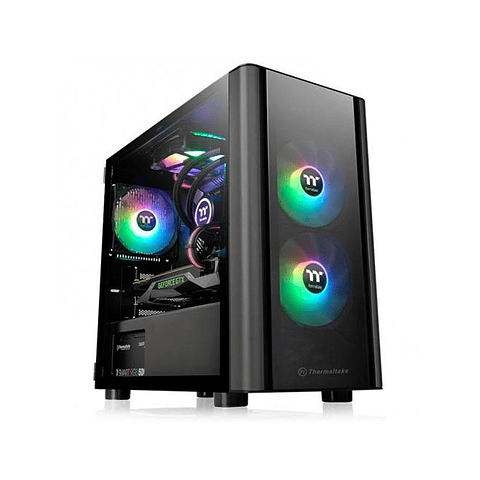 Rack Gabinete V150 Tg/Black/Win/Spcc/Tempered Glas CA-1R1-00S1WN-00