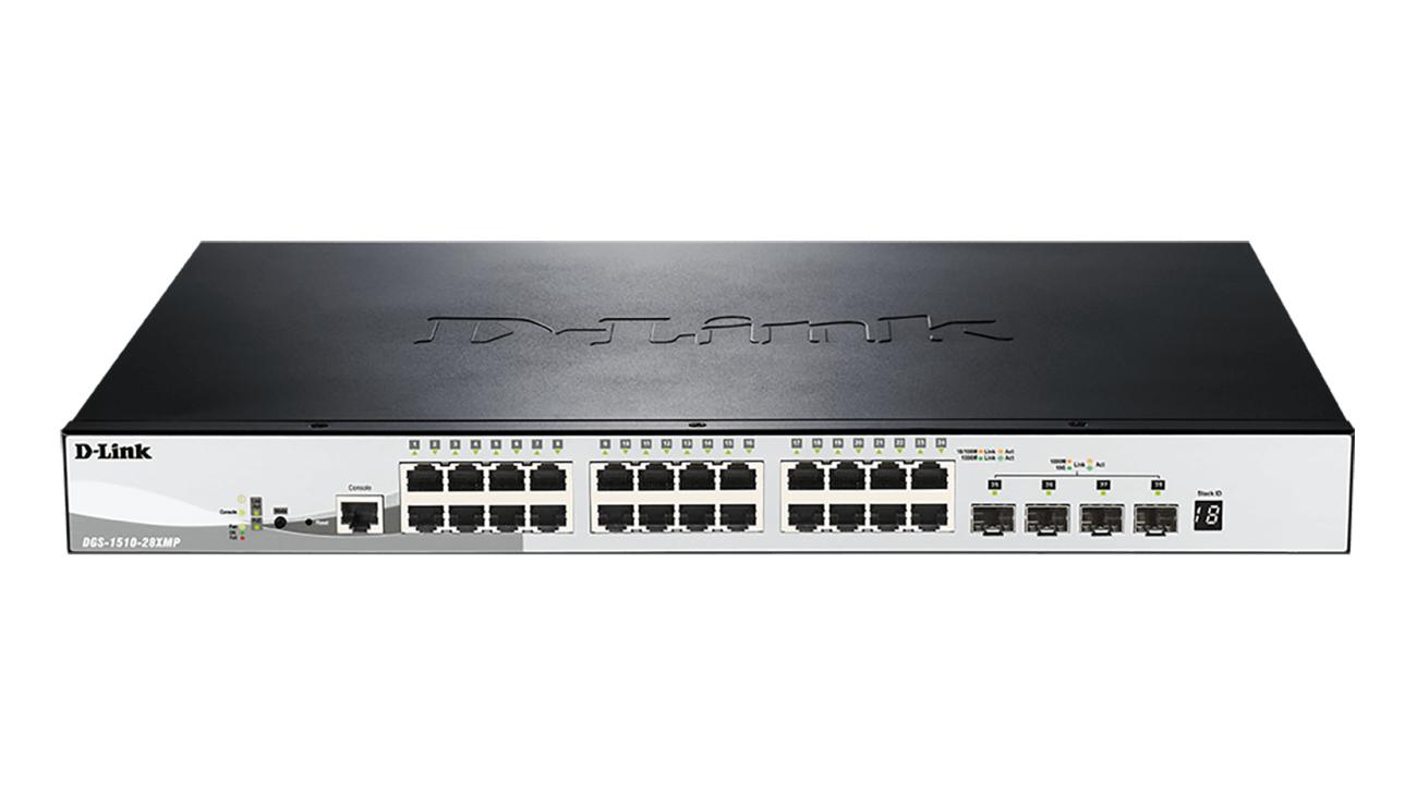 Switch 28-Ports Giga 24-Ports Gigabit 2-Ports Sfp DGS-1510-28P 1