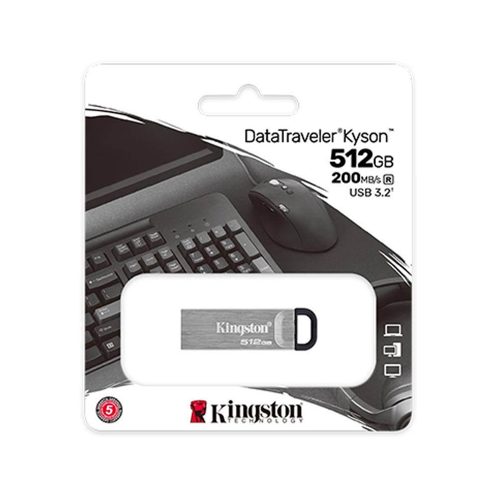 Pendrive 512Gb Datatraveler Kyson 200Mb/S Metal Us DTKN/512GB 1
