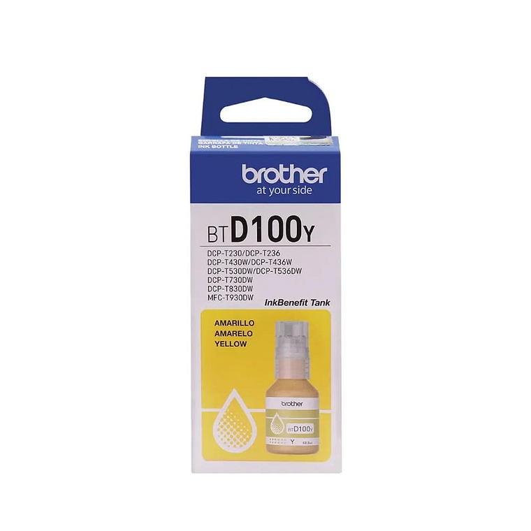 Tinta Brother Btd100Y Amarillo BTD100Y 1