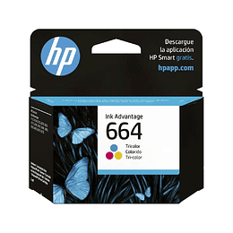 Tinta Hp S 664 Advantage Tricolor F6V28AL