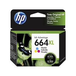Tinta Hp 664 Xl Tri-Color Ink Cartridge F6V30AL