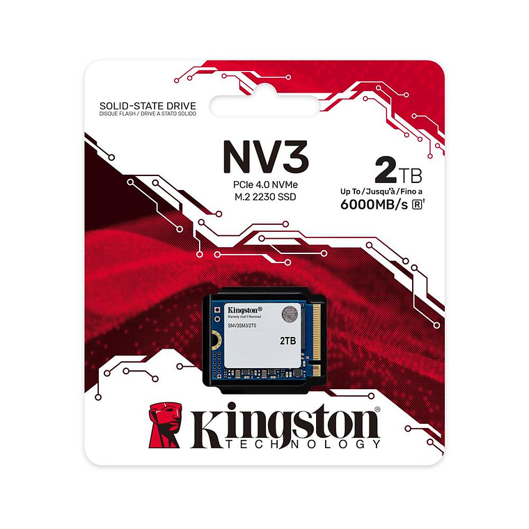 Disco Duro Kingston 2000Gb Nv3M.2 2230 Pcie4.0Nvme SNV3SM3/2T0 1