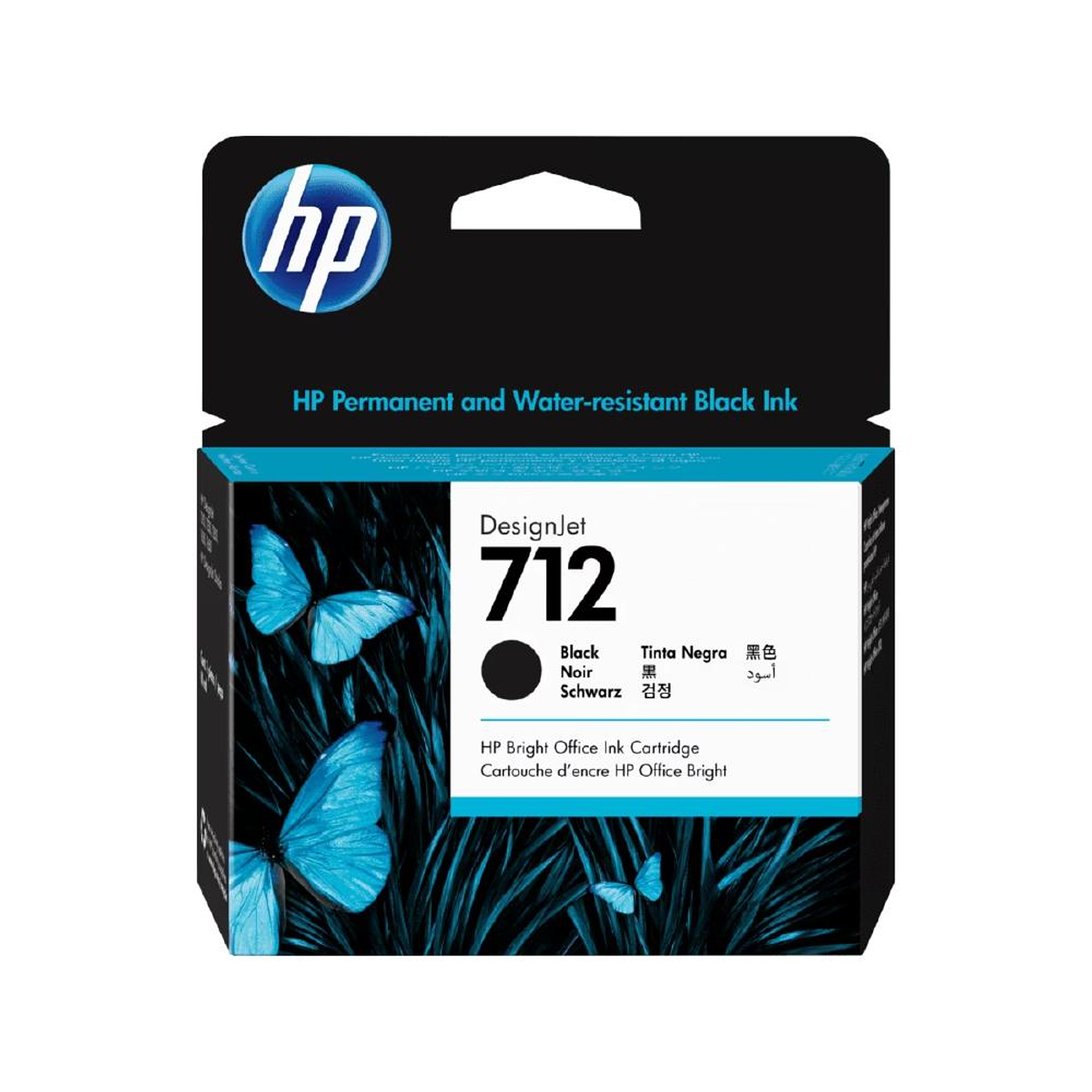 Tinta Hp 712 80-Ml Black Ink Cartridge 3ED71A 1