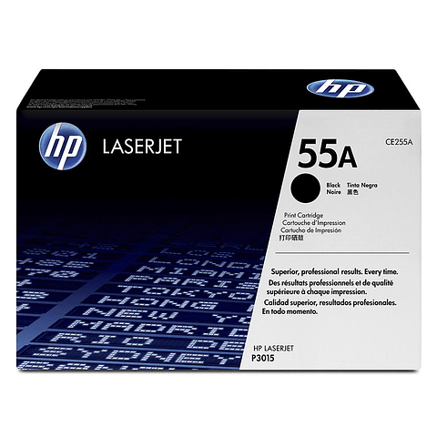 Toner Cartucho Original De Negro Hp 55A CE255A