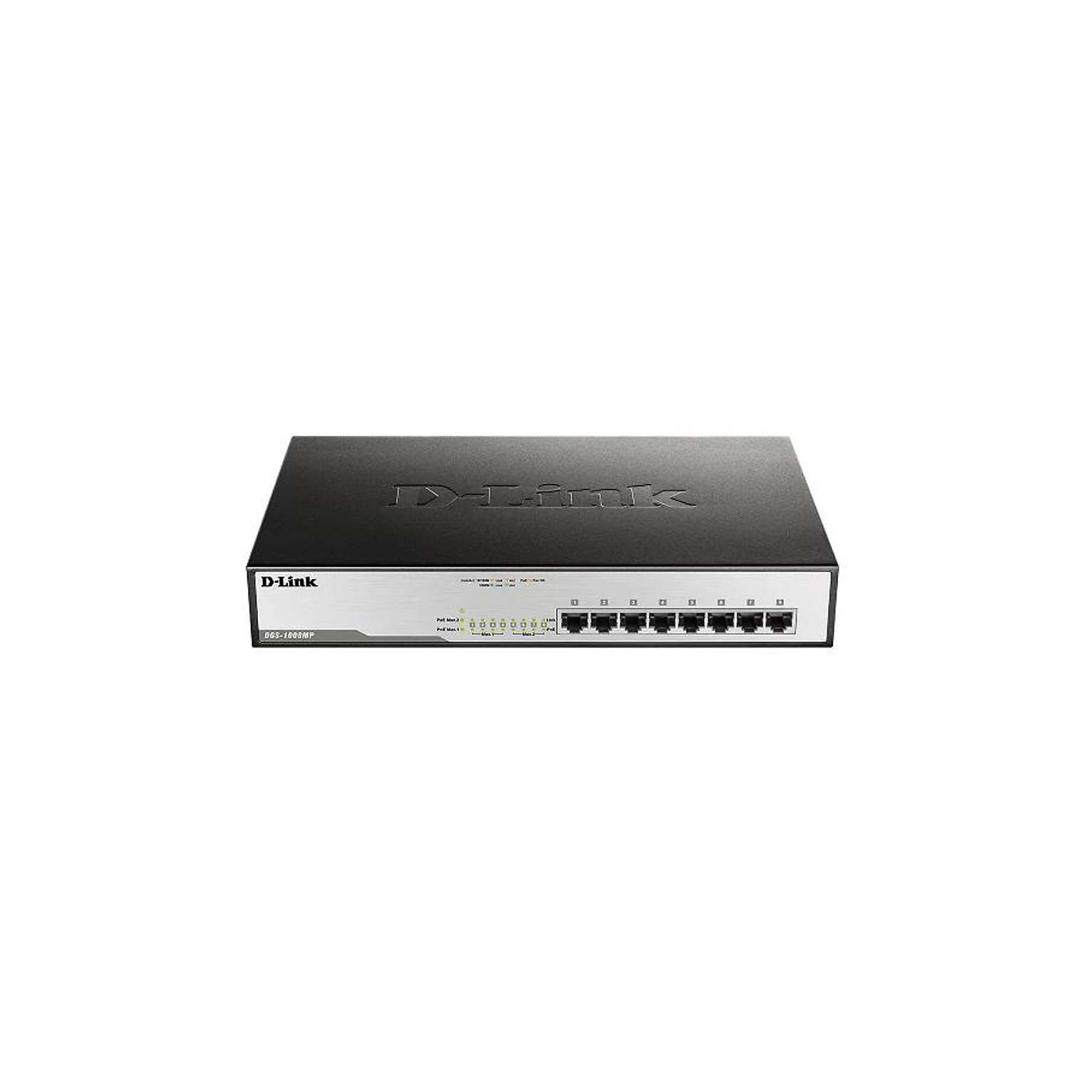 Switch 8-Ports Gigabit Unmanaged With 8 Poe Ports DGS-1008MP 1