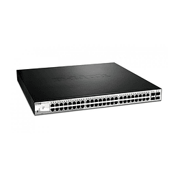 Switch 48 10/100/1000Base-T Poe + 4 100/1000 Mbps DGS-1210-52MP
