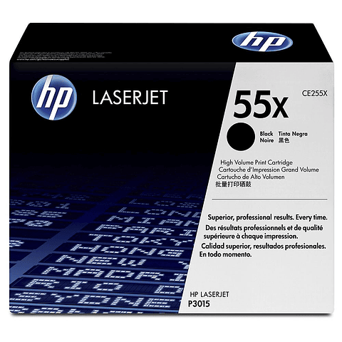 Toner Hp 55X High Yield Black Original Laserjet CE255X