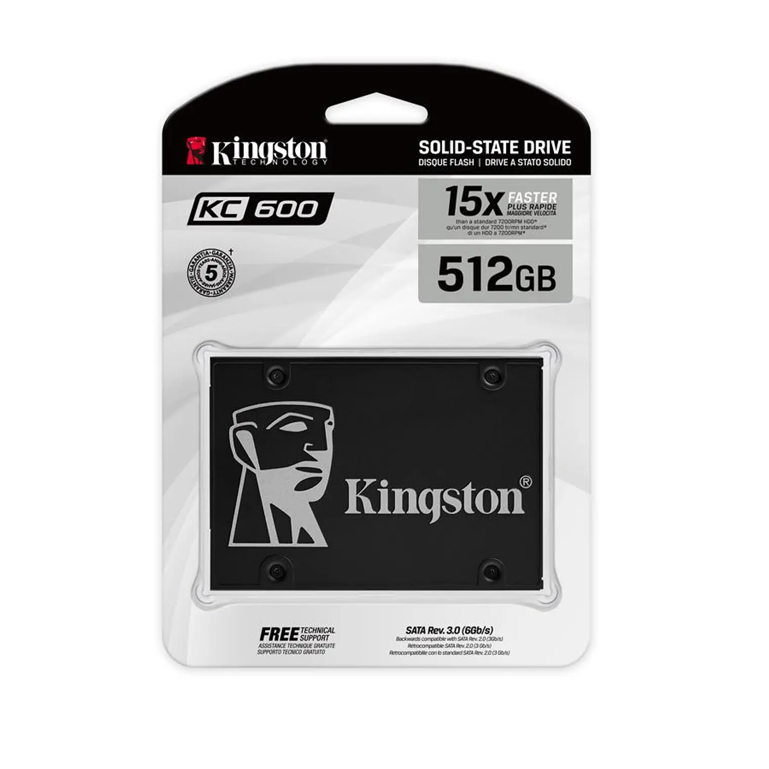 Disco Duro Ssd 512Gb Kc600 Sata3 2.5 SKC600/512G 1
