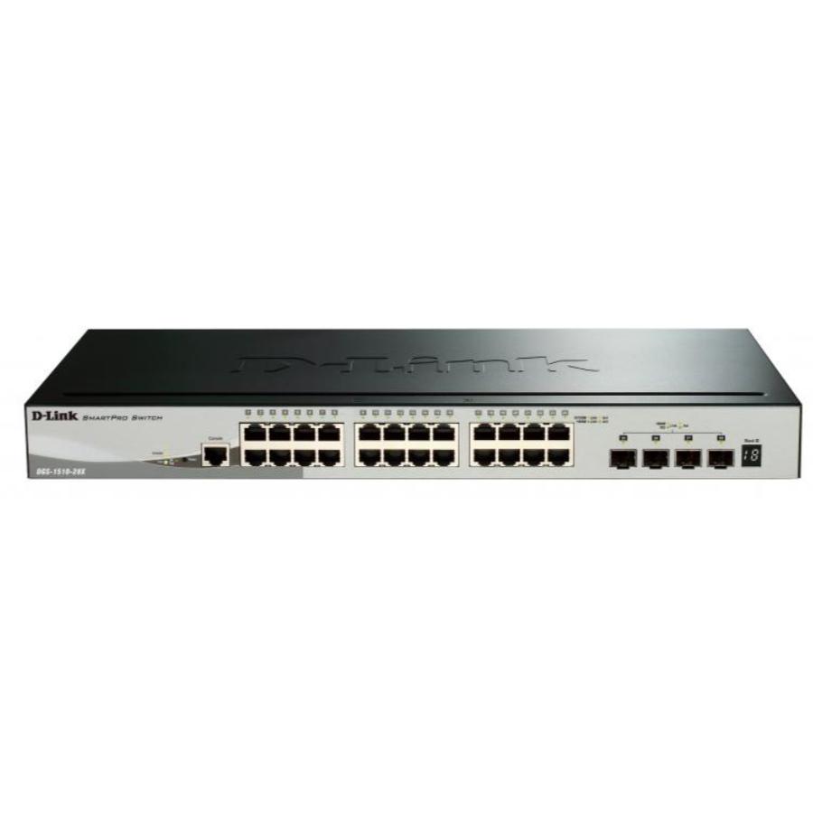 Switch 28-Ports Gigabit - 24-Ports Gigabit 4-Ports DGS-1510-28X 1