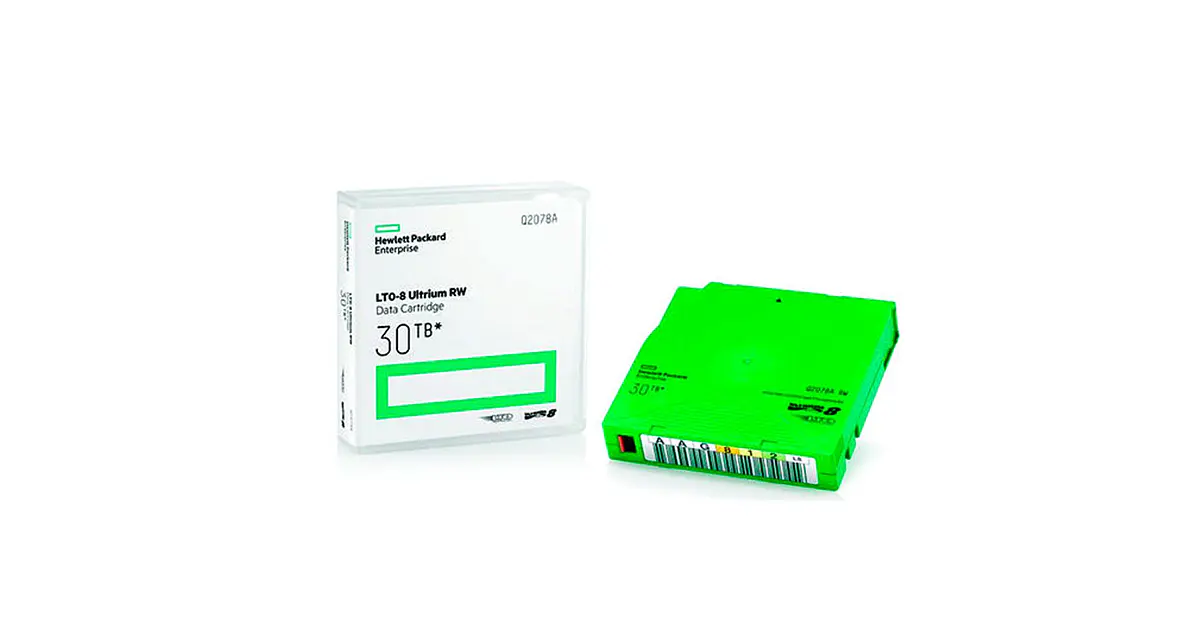 Cartucho De Cinta Hpe Lto-8 30Tb Rw Data Cartridge Q2078A...