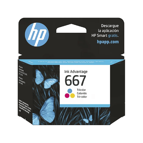 Tinta Cartucho De Hp 667 Tricolor Original 3YM78AL