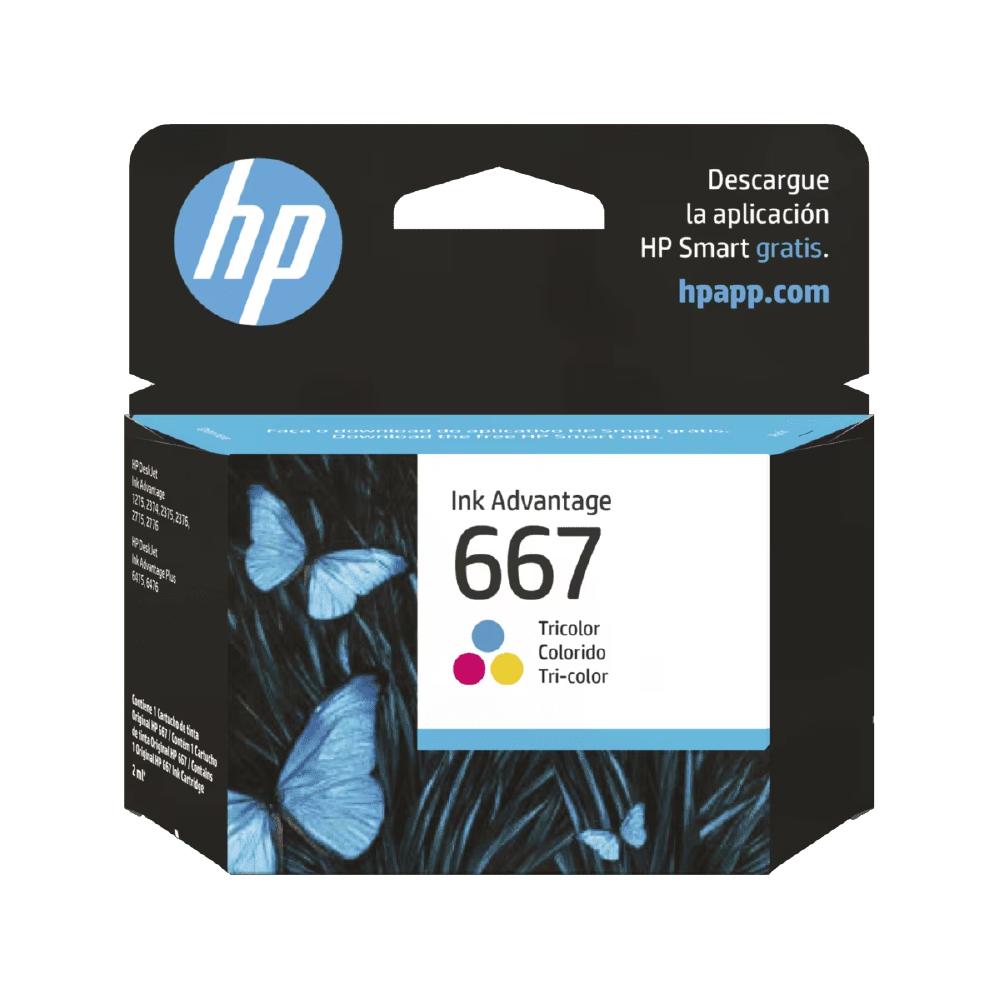 Tinta Cartucho De Hp 667 Tricolor Original 3YM78AL 1