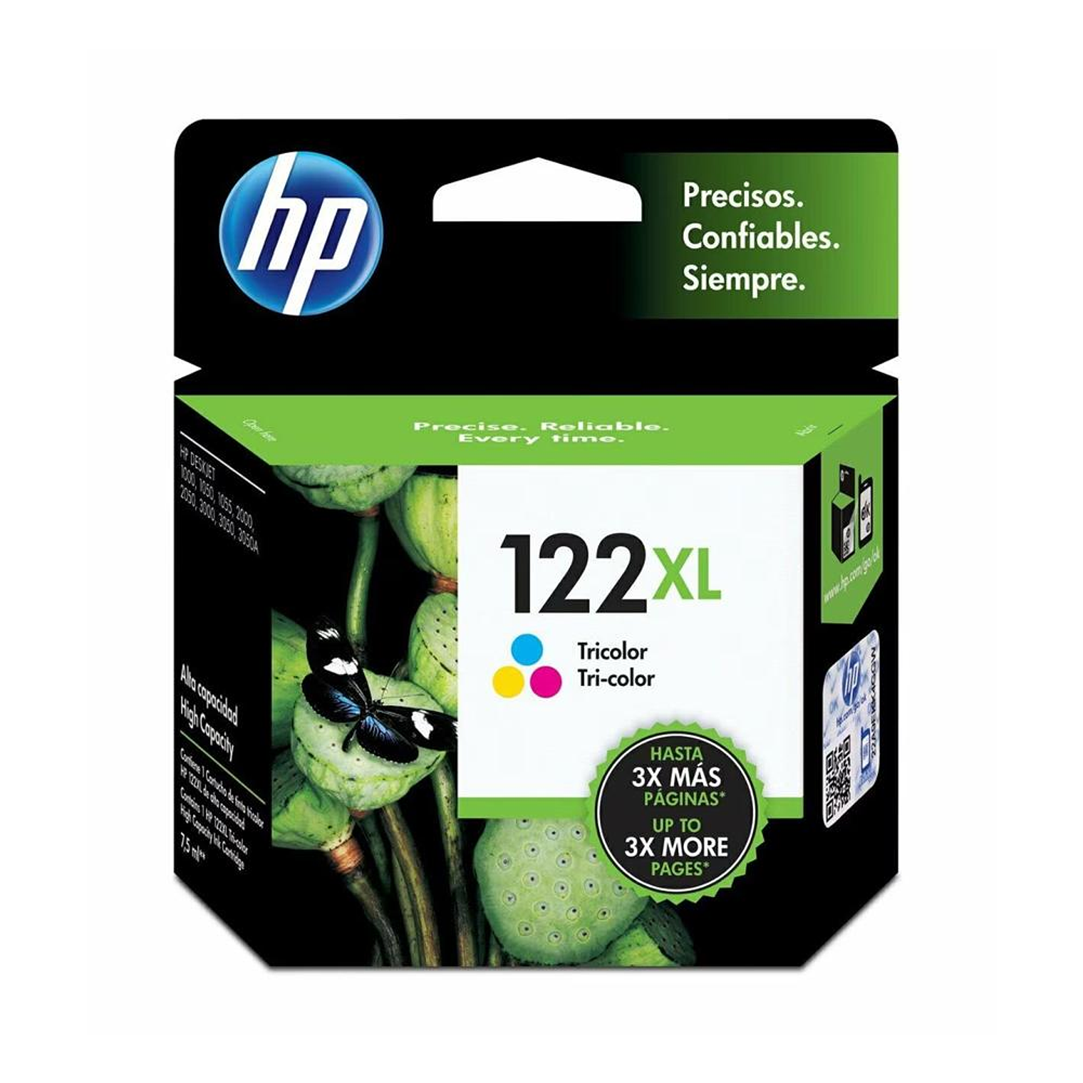 Tinta Hp 122Xl P/Tri-Color Ink Cartridge CH564HL 1