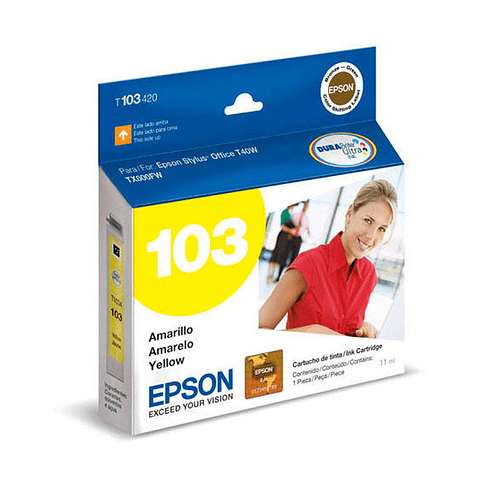 Tinta Cartucho De T. Epson 103 Yellow T103420-AL