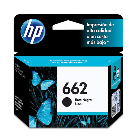 Tinta Hp 662 Black Ink Cartridge CZ103AL