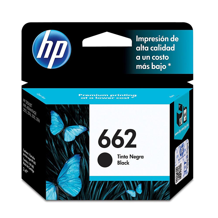 Tinta Hp 662 Black Ink Cartridge CZ103AL 1